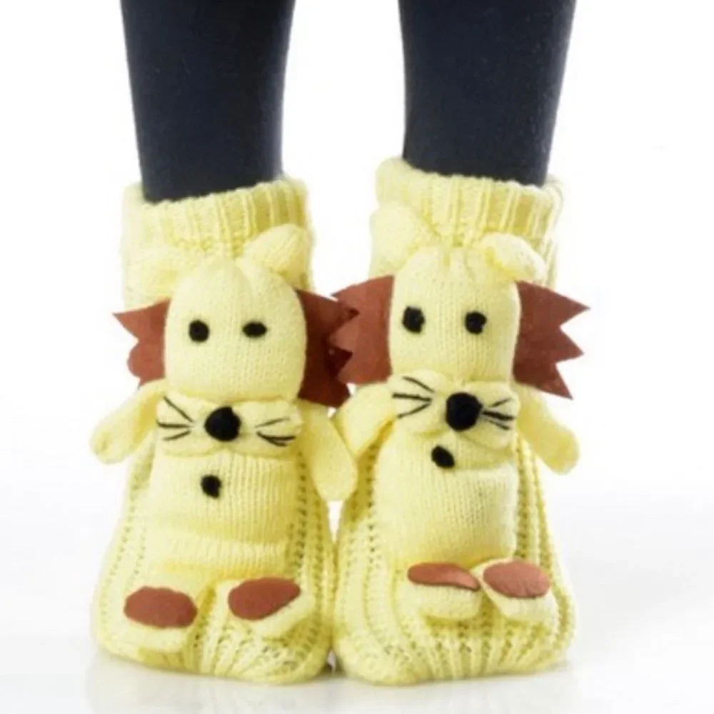 Kids 3D Animal Slipper Sock With Grip - Picture 2 of 8